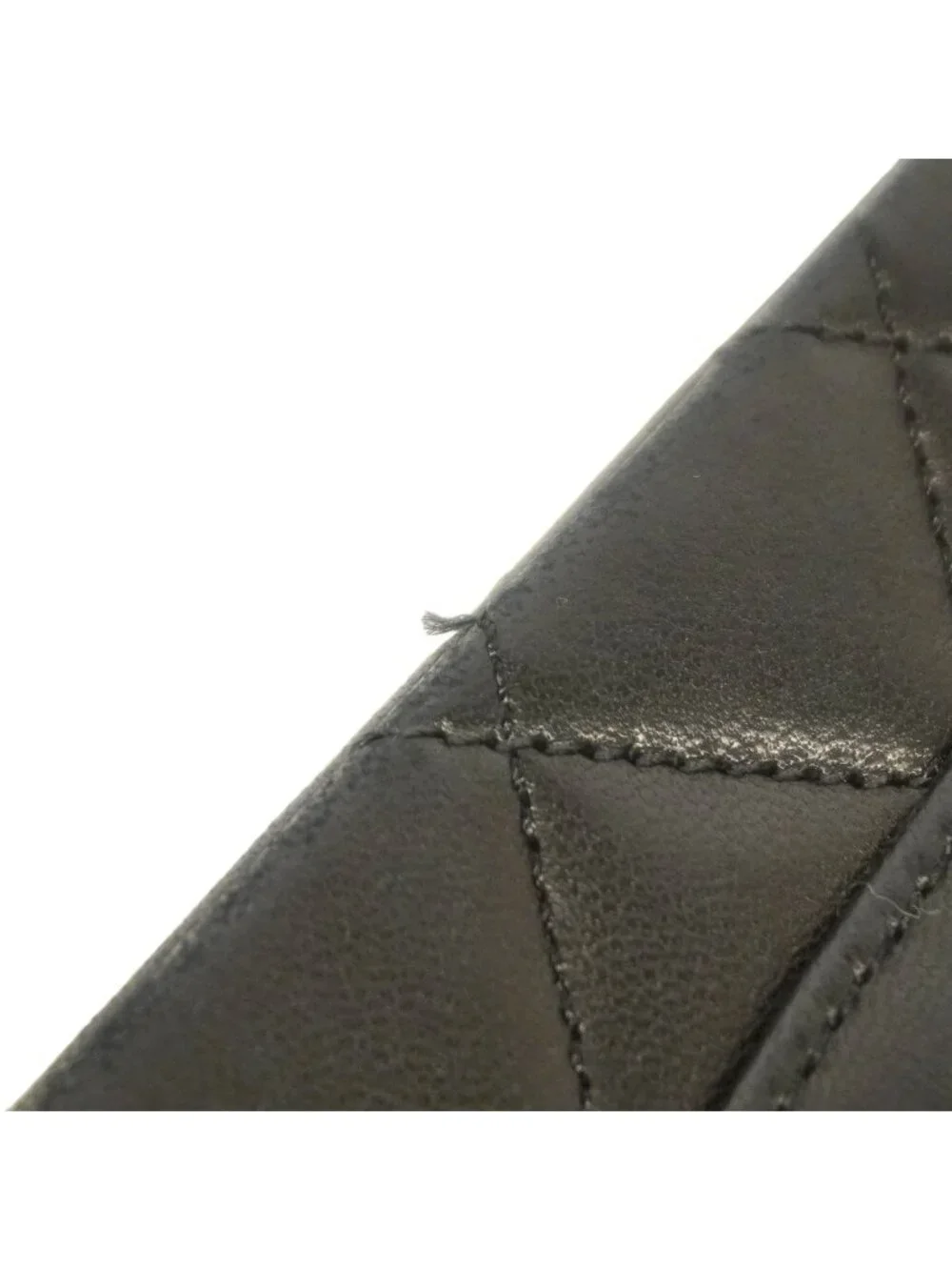 Chanel Shoulder Bag Quilted Lambskin Black Gold